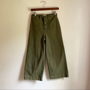 MADEWELL cropped wide leg pants